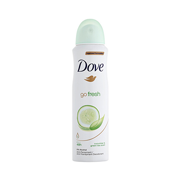 Dove Antiperspirant ve spreji Go Fresh s vůní okurky a zeleného čaje (Cucumber & Green Tea Scent) 250 ml