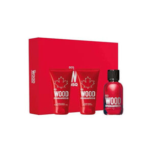Dsquared² Red Wood - EDT 50 ml + sprchový gel 50 ml + tělové mléko 50 ml