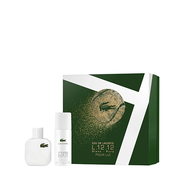 Lacoste Eau De Lacoste L.12.12 Blanc - EDT 50 ml + deodorant ve spreji 150 ml