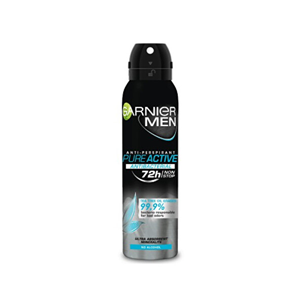 Garnier Antibakteriální antiperspirant ve spreji pro muže (Antibacterial Pure Active Anti-Perspirant) 150 ml