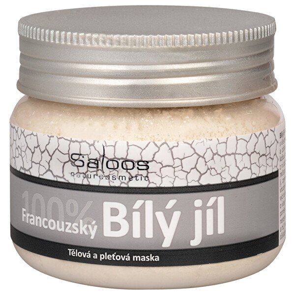 Saloos 100% Bílý francouzský jíl - tělová a pleťová maska 70 g